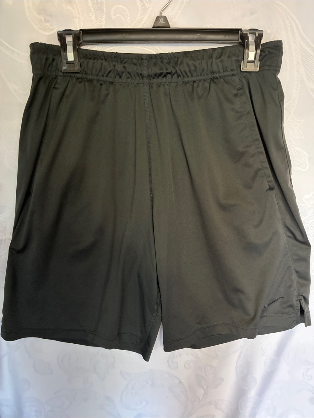 Nike Men's Black Athletic Shorts with Elastic Waist
